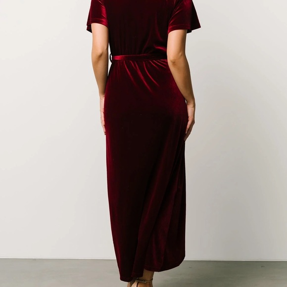 NWT Merlot Nadine Baltic Born midi dress size S velvet - Picture 3 of 6